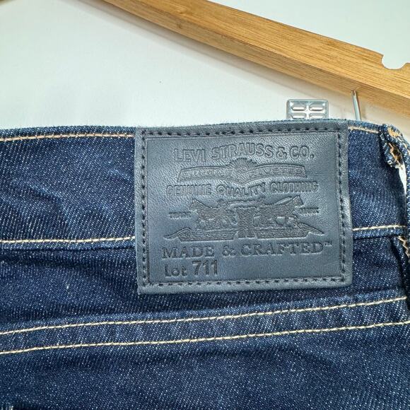 Levi's Made & Crafted Stem Flare Jeans Blue Anthro Mid Rise Boho Casual Size 27 - Picture 10 of 15